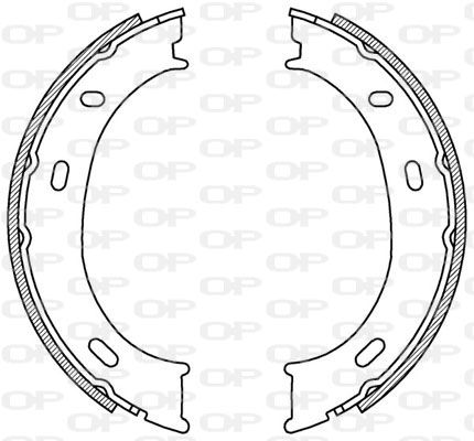 OPEN PARTS Комплект тормозных колодок BSA2192.00